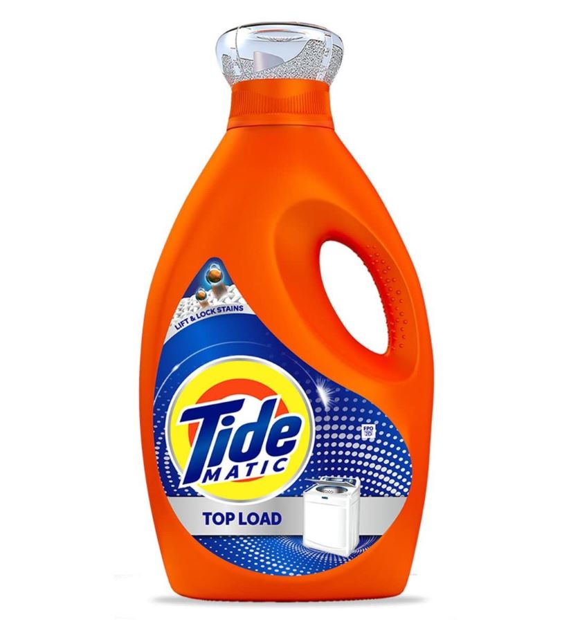 Tide Matic Liquid Detergent Top Load - Stain Removal In Washing Machine, 850 ml Bottel