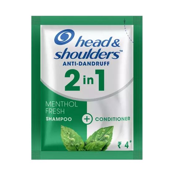 Head & Shoulders Cool Menthol 2 in 1 Anti-Dandruff Shampoo + Conditioner, 8 ml