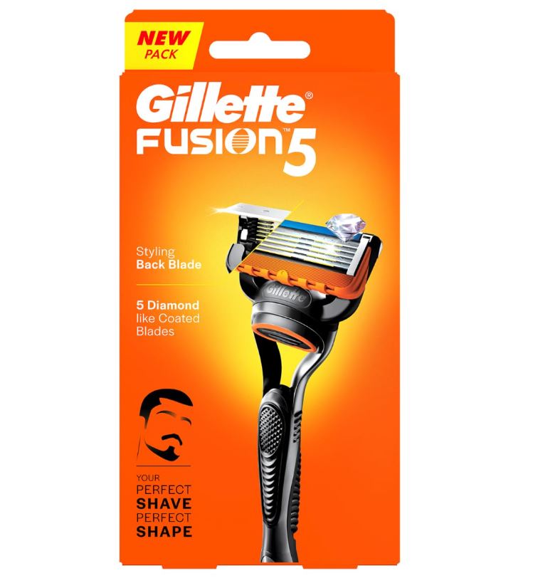 Gillette Fusion 5 Manual Razor For Men With Anti-Friction Blade, 1 pc