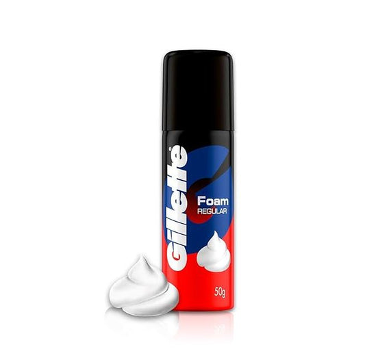 Gillette Pre Shave Foam - Classic, Regular, 50 g Bottle