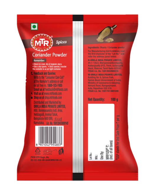MTR Coriander/Dhaniya Powder 100 g