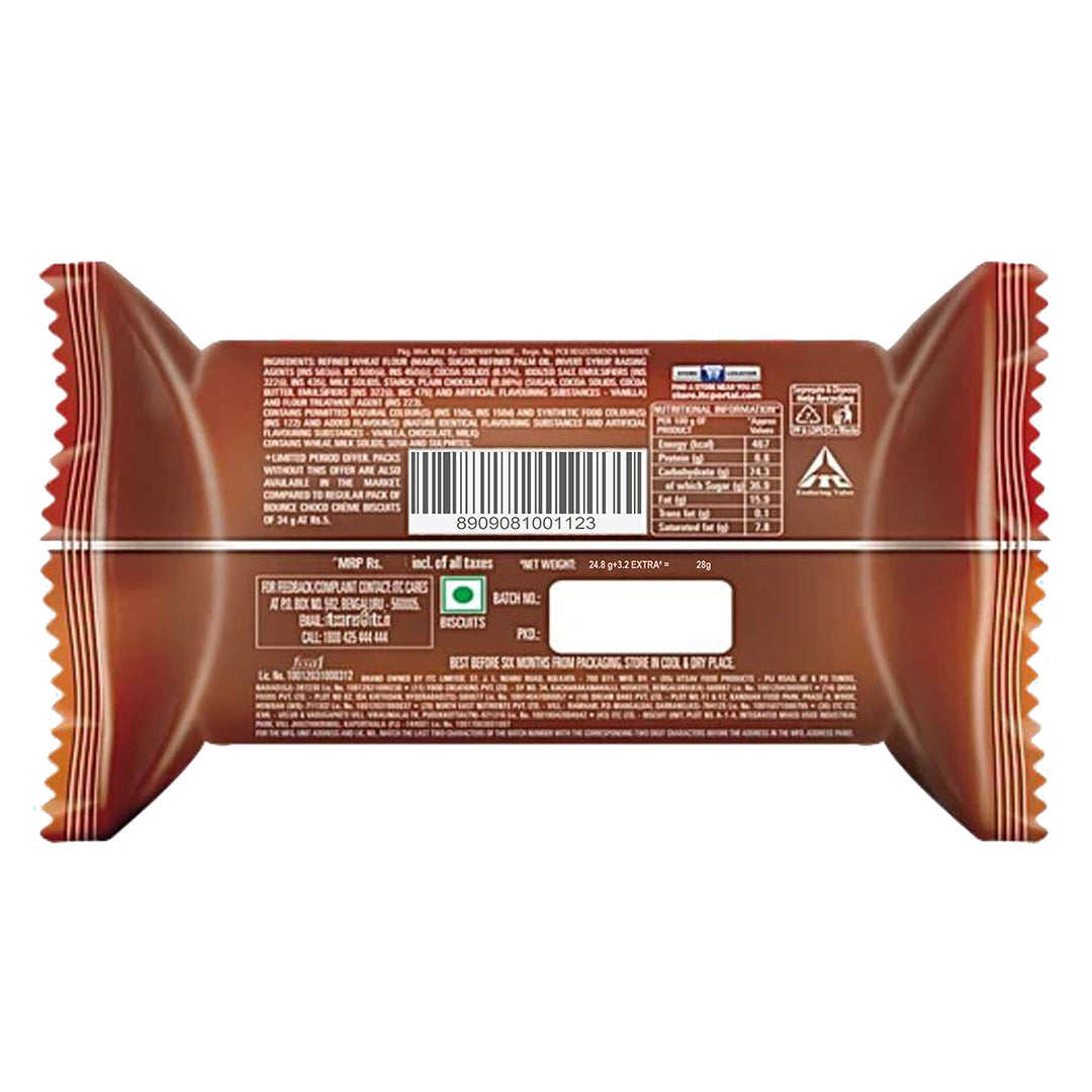 Sunfeast Bounce Chocolate Creme Biscuits 28 g