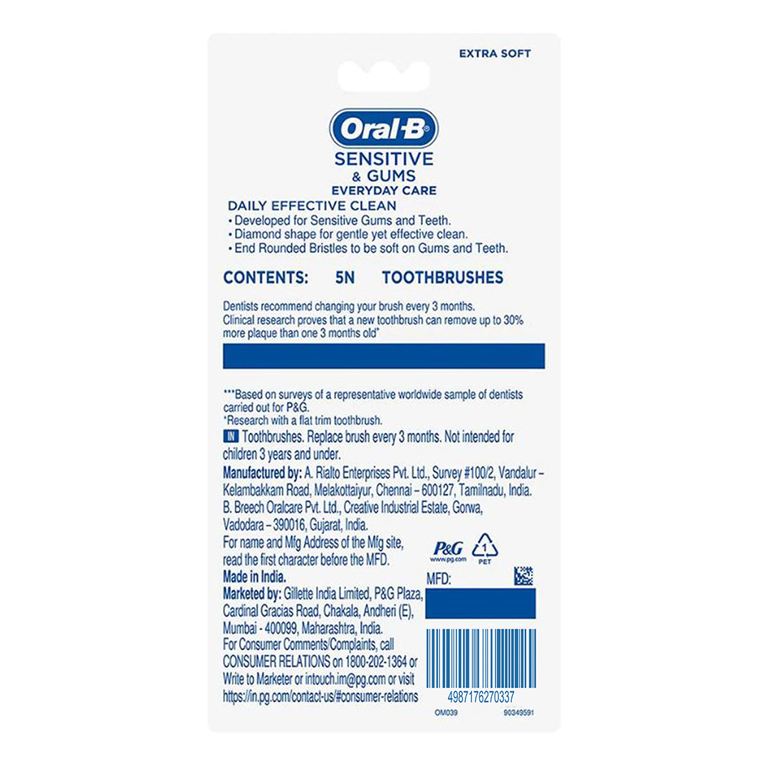 Oral-B Sensitive & Gums Everyday Care Tooth Brush