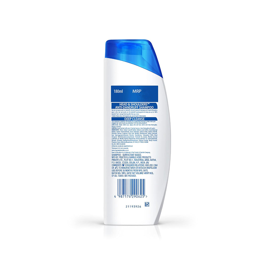 Head & Shoulders Deep Cleanse Shampoo with Oxygenated Charcoal 180 ml