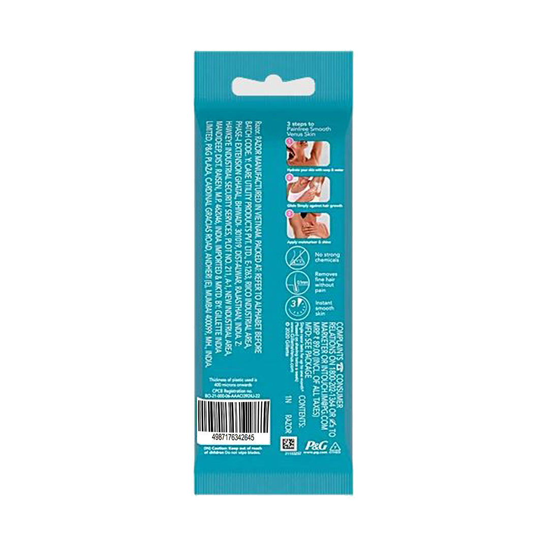 Gillette Venus Simply Venus 3 Blade Hair Removal Razor - For Women, 1 pc