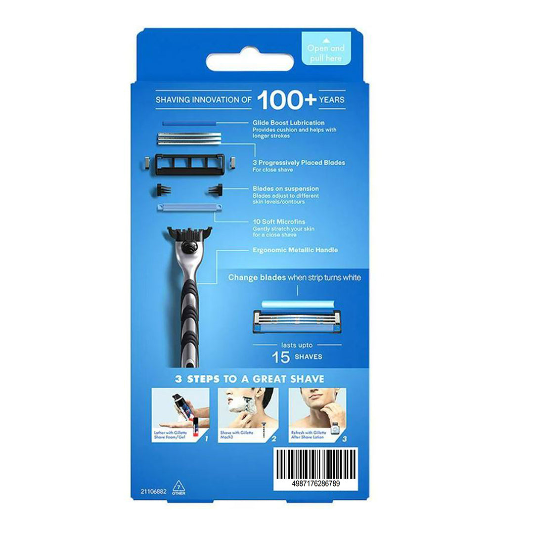 Gillette Mach 3 1 Razor + 4 Cartridges