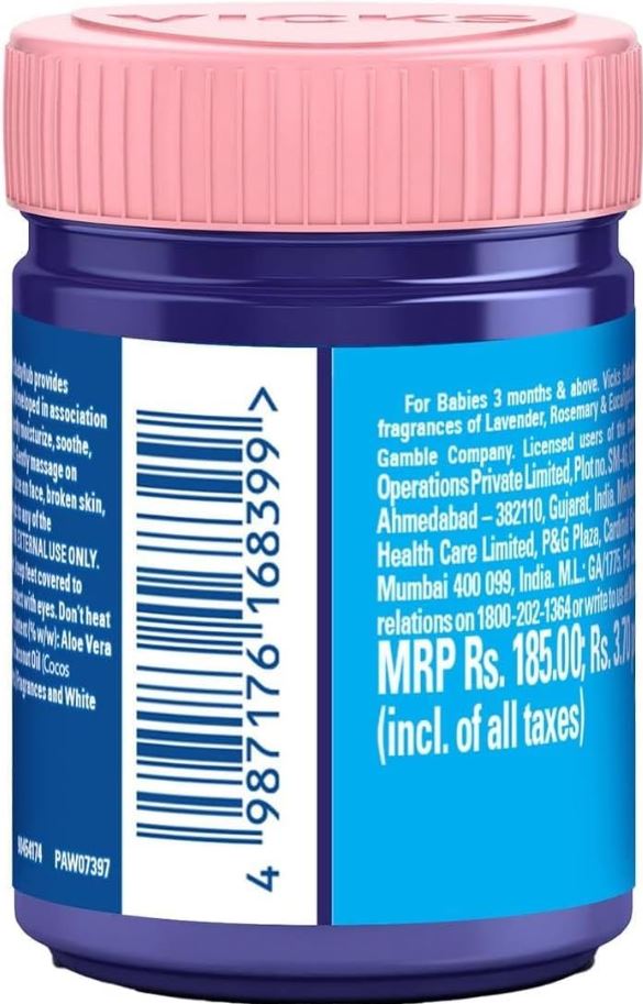 Vicks BabyRub - Soothing Vapor, 50 ml