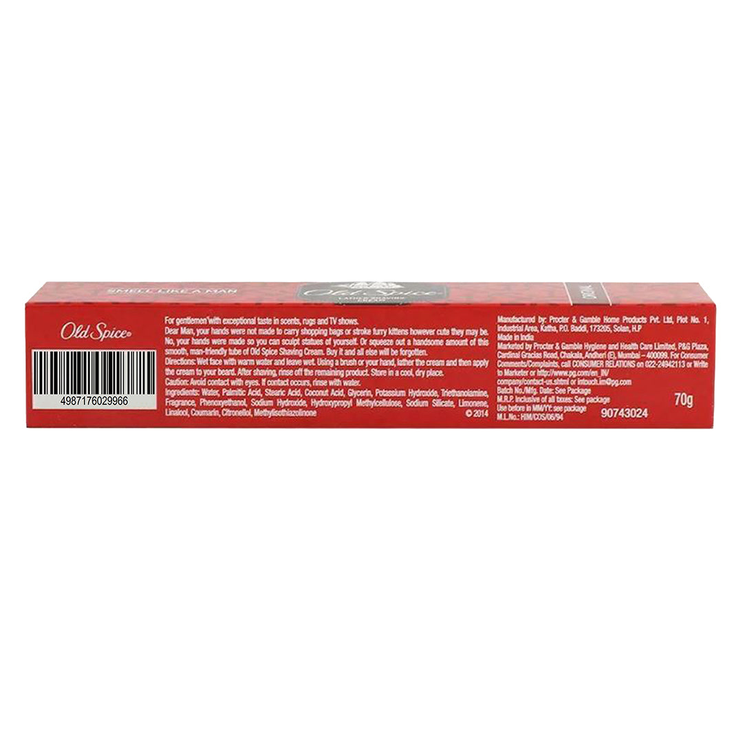 Old Spice Pre Shave Cream - Protects The Skin, Original, 70 g Tube