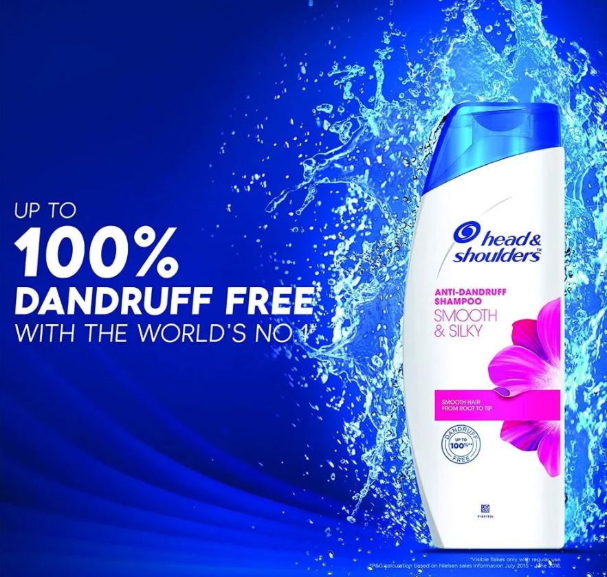 Head & Shoulders Shampoo - Smooth & Silky, 180 ml