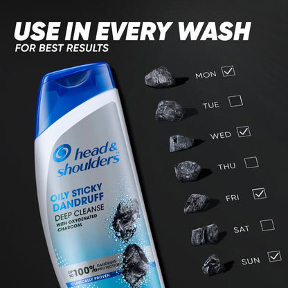 Head & Shoulders Deep Cleanse Shampoo with Oxygenated Charcoal 72 ml