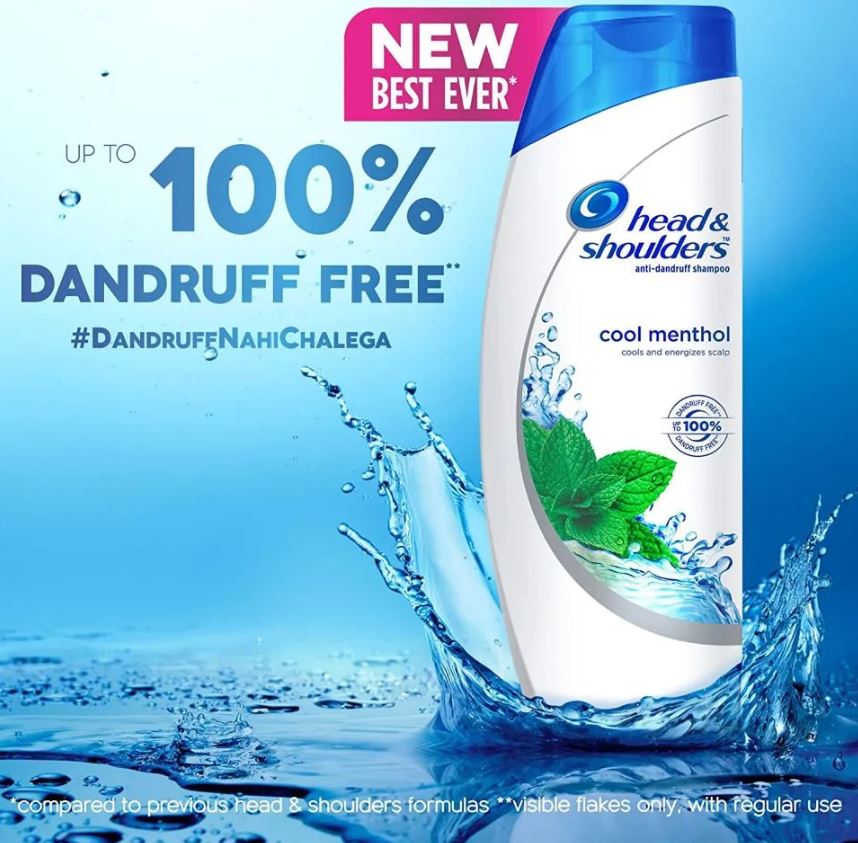 Head & Shoulders Anti-Dandruff Cool Menthol Shampoo, 72 ml