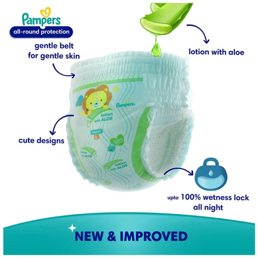 Pampers Complete Skin Comfort Diaper Pants - XL, 2 pcs