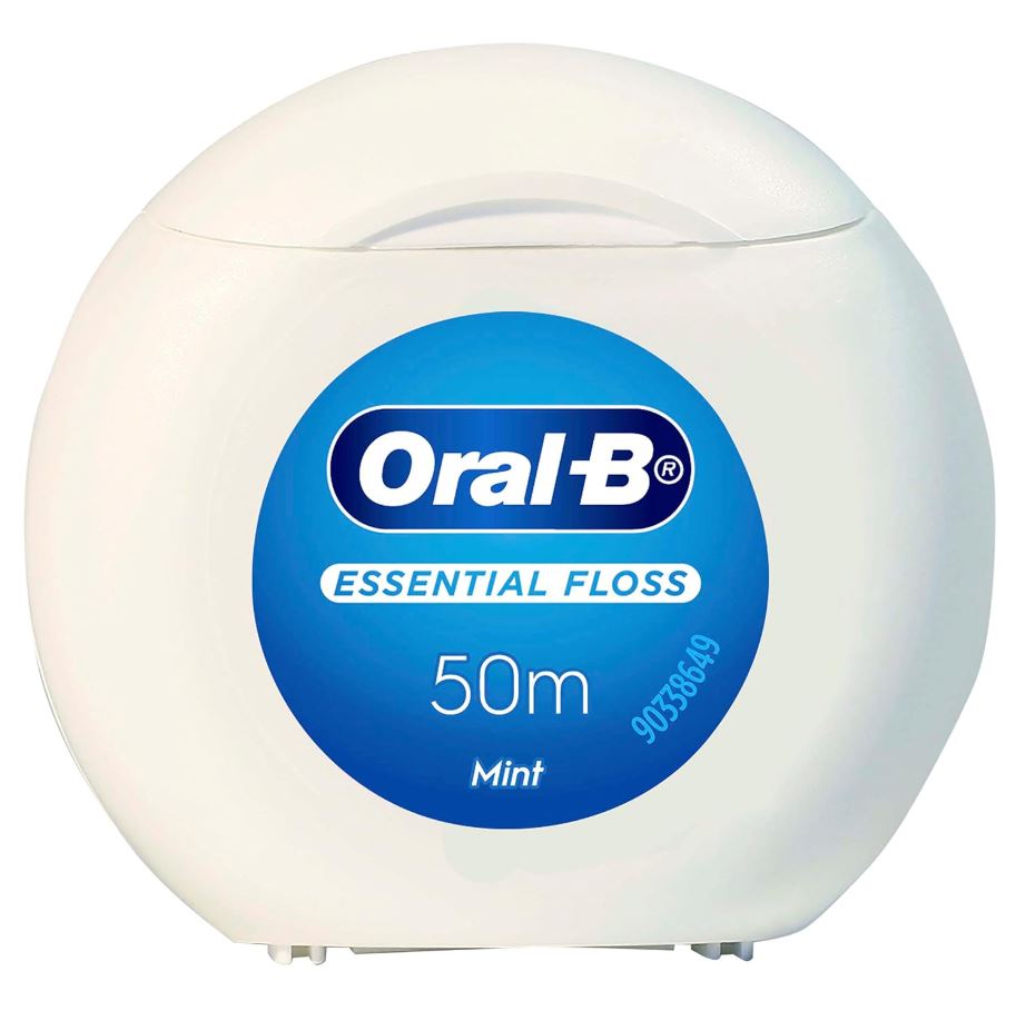 Oral-B Essential Floss Mint Waxed 50, Medium
