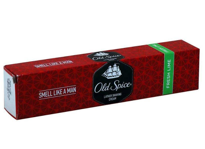 Old Spice Lather Shave Cream - Fresh Lime, 70 g Tube