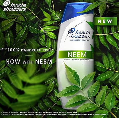 Head & Shoulders Anti-Dandruff Shampoo - Neem, Cleanses & Help Protect Scalp, Upto 100% Dandruff Free, 72 ml