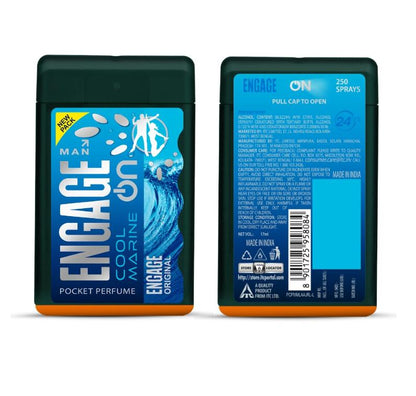 Engage On Cool Marine Men's Pocket Perfume - 17 ml