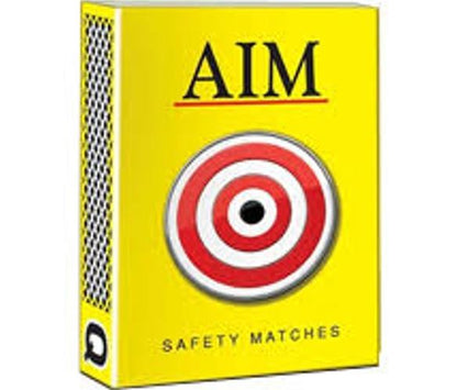 AIM Matches Box, 25 Sticks (Pack of 10)
