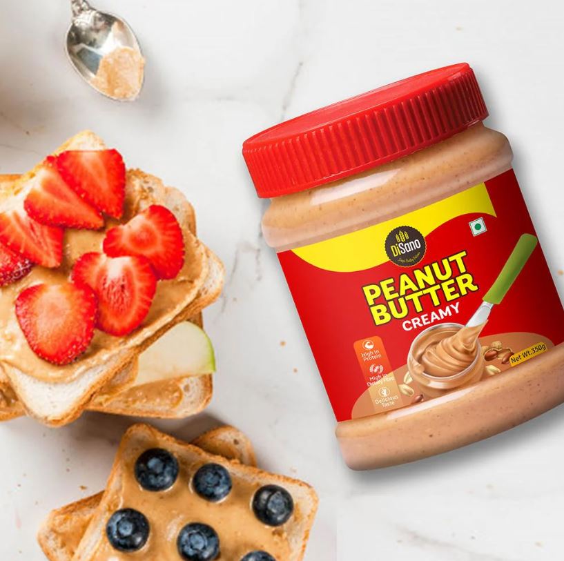 Disano Creamy Peanut Butter, 350 g Jar
