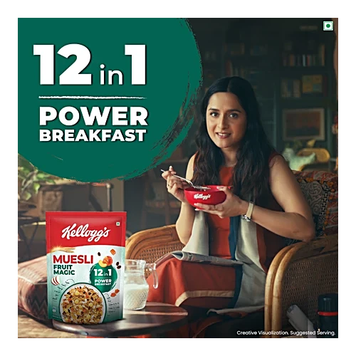 Kellogg's Muesli Fruit Magic - 12 In 1 Power Breakfast, 500 g Pouch