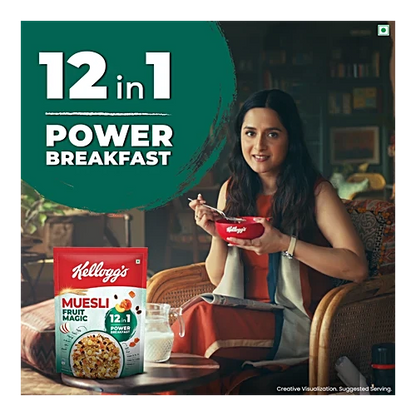 Kellogg's Muesli Fruit Magic - 12 In 1 Power Breakfast, 500 g Pouch