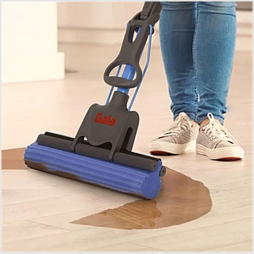 Gala PVA Mop - 6 ft, Blue, 5X Better Water Absorption