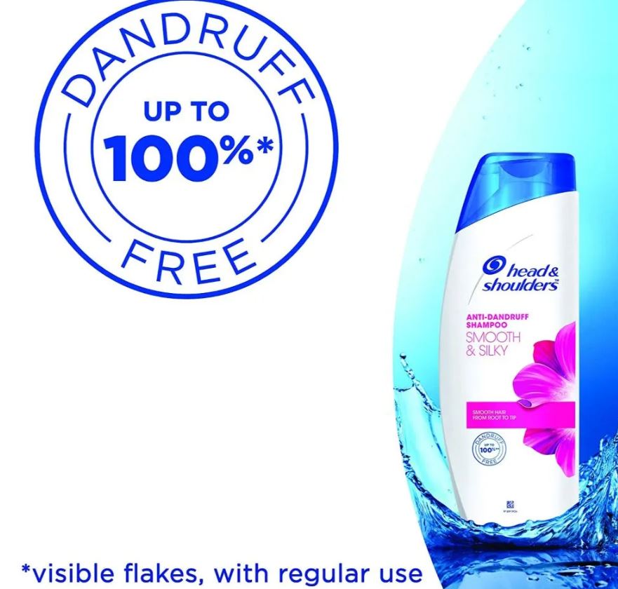 Head & Shoulders Shampoo - Smooth & Silky, 180 ml