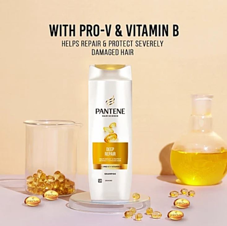 Pantene Hair Science Deep Repair Shampoo, 180 ml