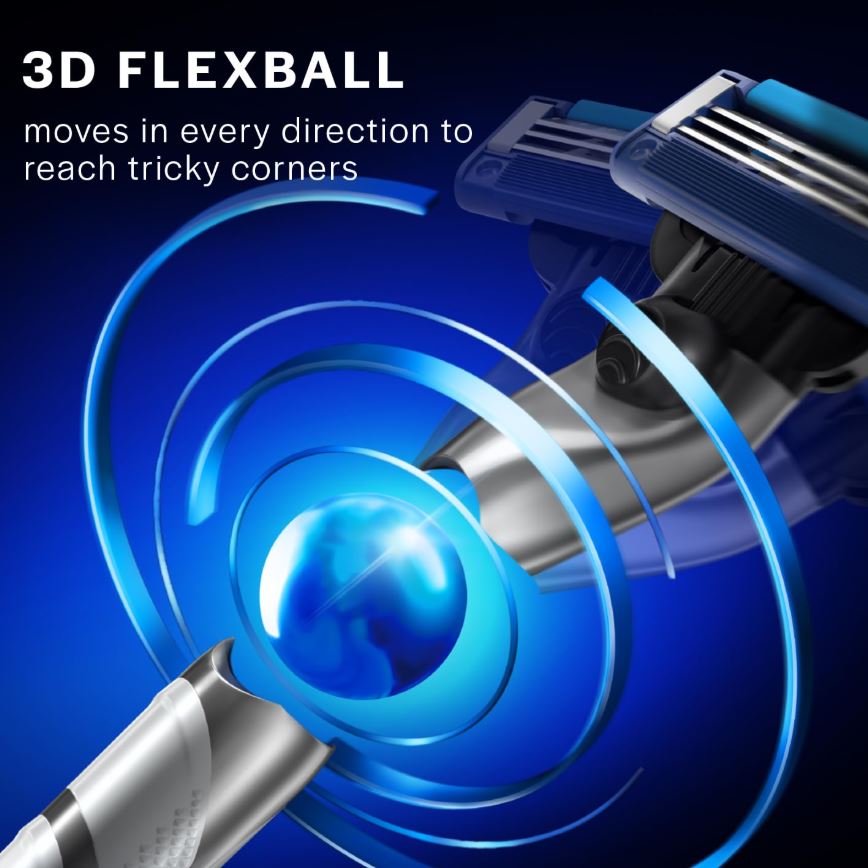 Gillette Mach3 Turbo Shaving Razor Cartridges, 4 pcs