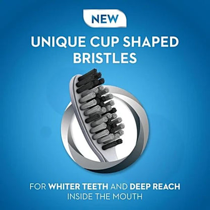 Oral-B Cavity Defense Toothbrush With Charcoal Extract, Soft, Cleans Deep, Removes Stain, 4 pcs