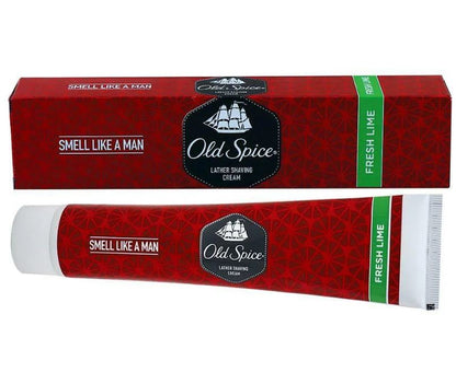 Old Spice Lather Shave Cream - Fresh Lime, 70 g Tube