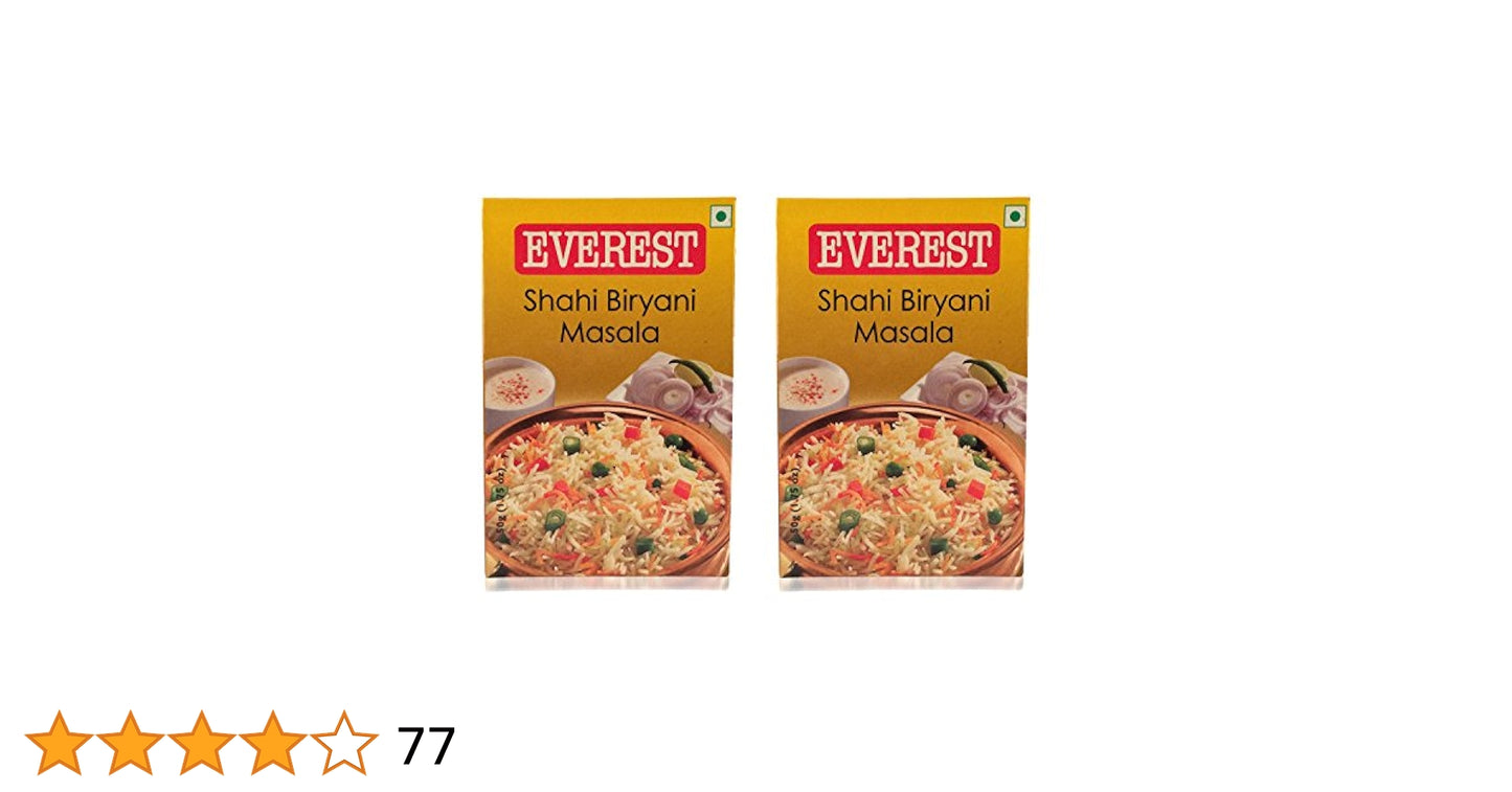 Everest Shahi Biryani Masala, 50 g Carton