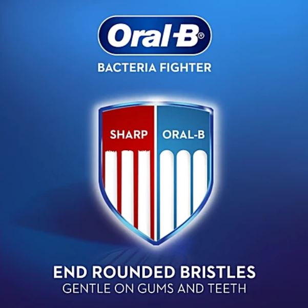 Oral-B Bacteria Fighter Cavity Defense Tooth Brush, 6 pcs