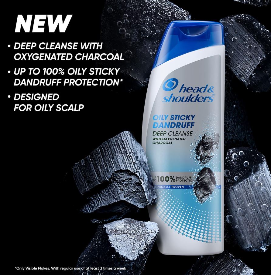 Head & Shoulders Deep Cleanse Shampoo with Oxygenated Charcoal 72 ml