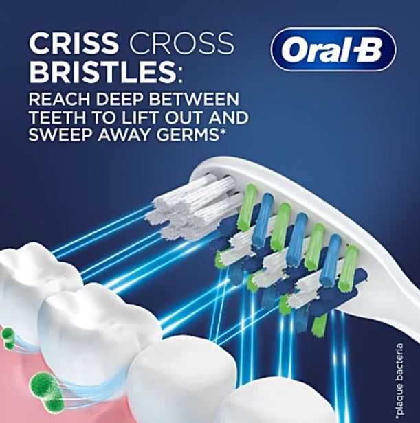 Oral-B Criss Cross Soft Toothbrush, 3 pcs