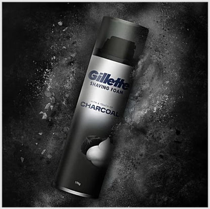 Gillette Shaving Foam - Charcoal, 196 g
