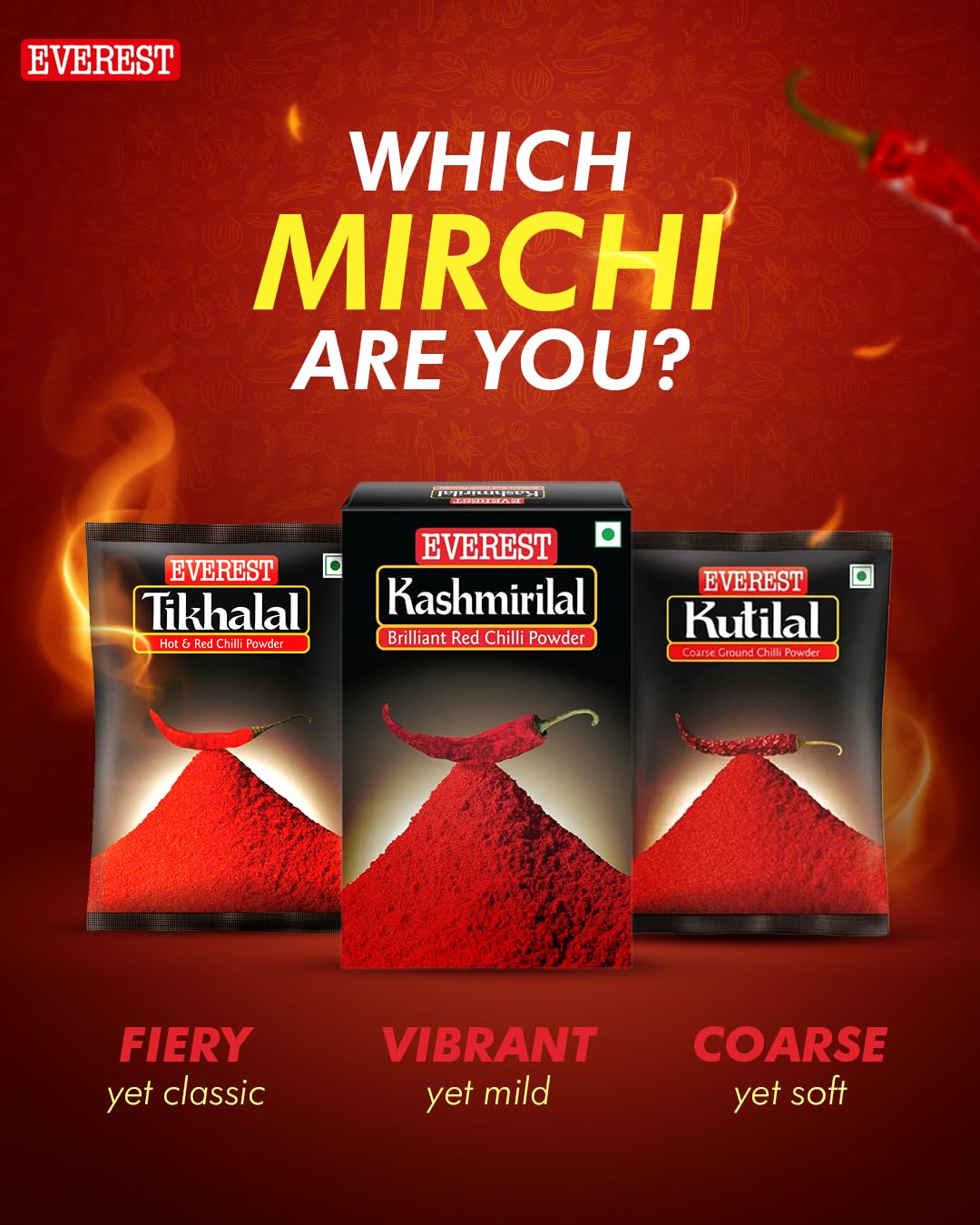 Everest Kashmirilal Ground Chilli Powder, 100 g Carton