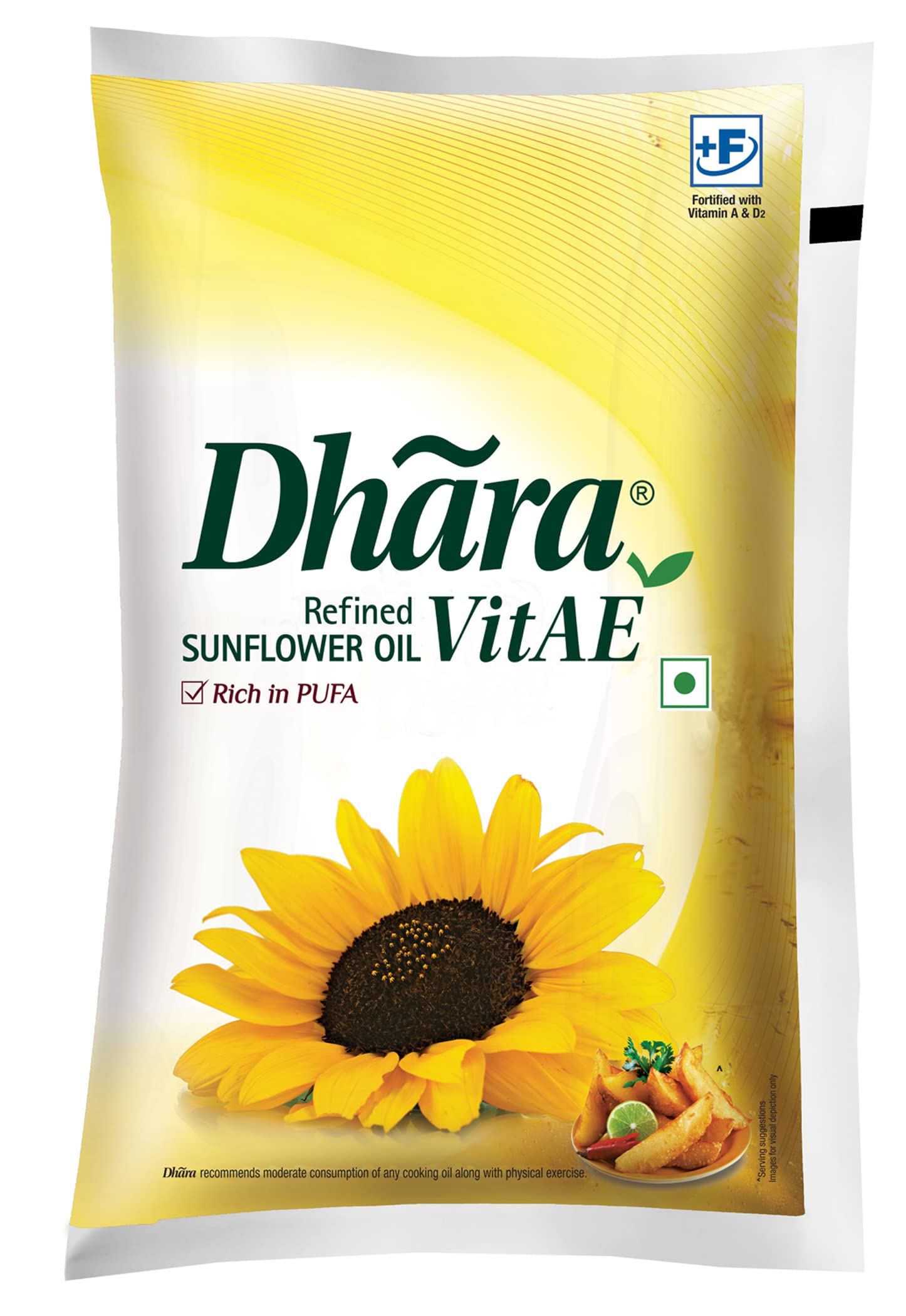 Dhara VitAE Refined Sunflower Oil, 840 g