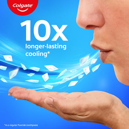 Colgate MaxFresh Breath Freshner Cavity Protection Toothpaste, 150g, Peppermint Ice, Blue Gel Paste with Menthol, Cooling crystals for fresh breath