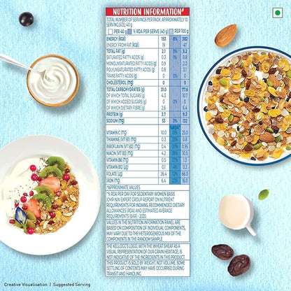 Kellogg's Muesli 0% Added Sugar - 12 In 1 Power Breakfast, 500 g
