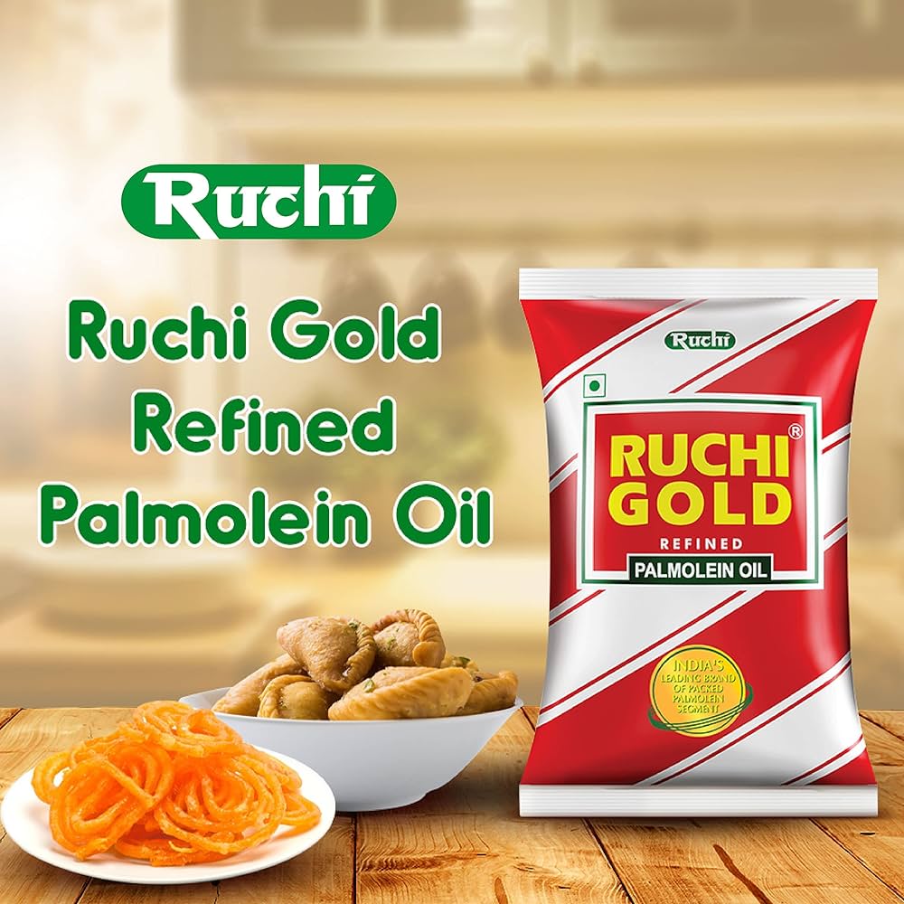 RUCHI Gold Refined Palmolein Oil, 850 g Pouch