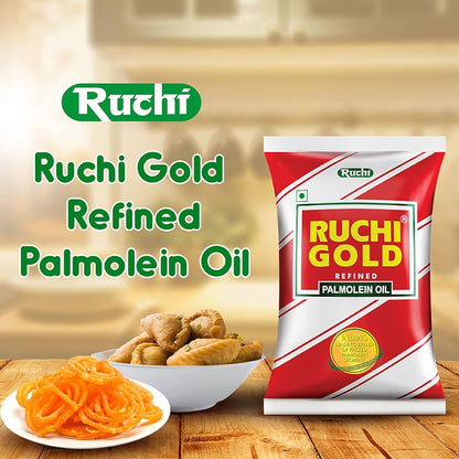 RUCHI Gold Refined Palmolein Oil, 850 g Pouch