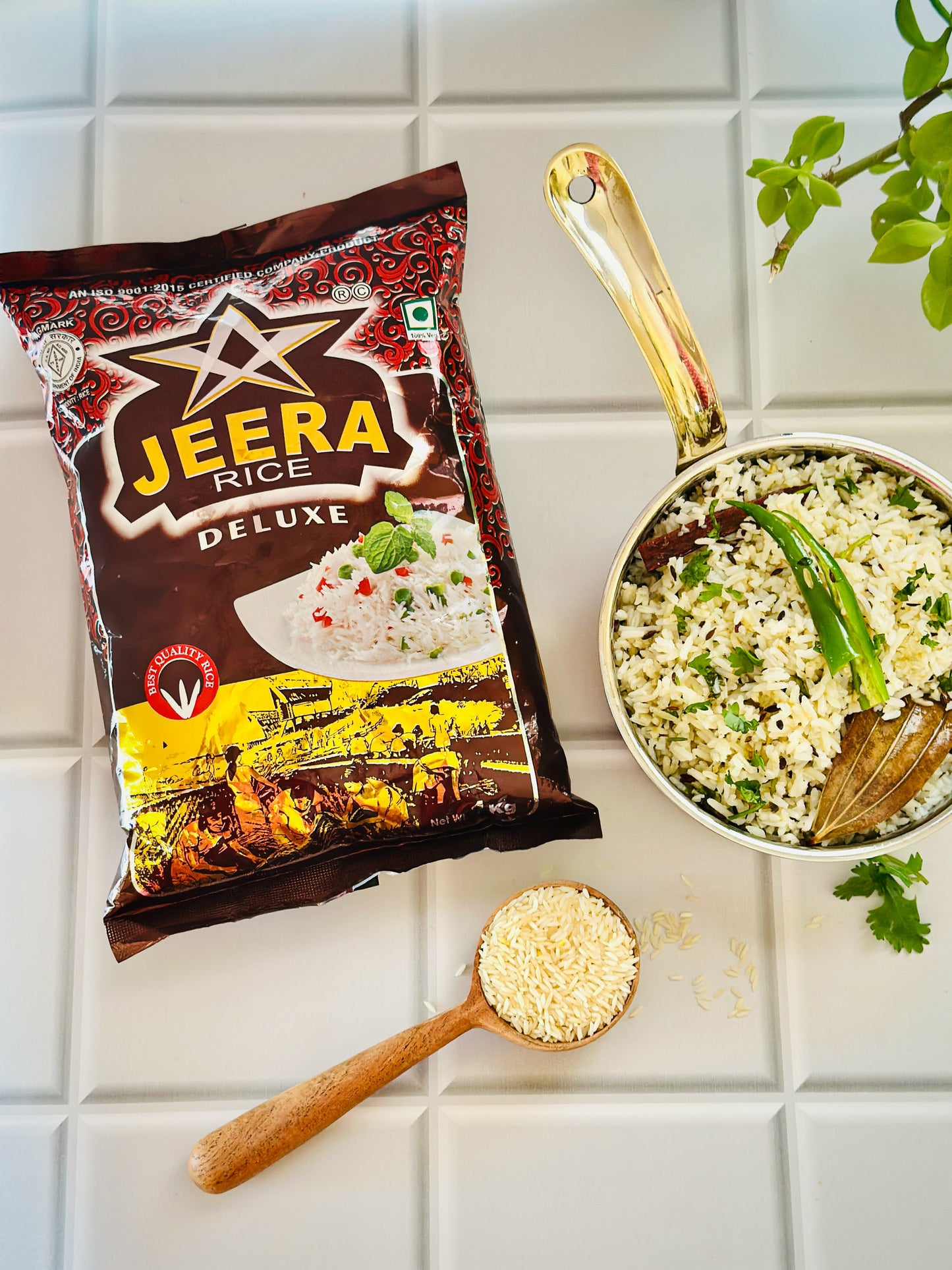 STEAM JEERA RICE ಸ್ಟೀಮ್ ಜೀರಾ ರೈಸ್, JEERA DELUXE +F(FORTIFIED WITH 9 ADDED VITAMINS & MINERALS)