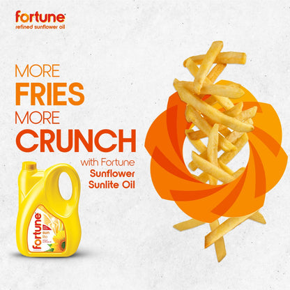 Fortune Sunlite Refined Sunflower Oil, 840 g Pouch