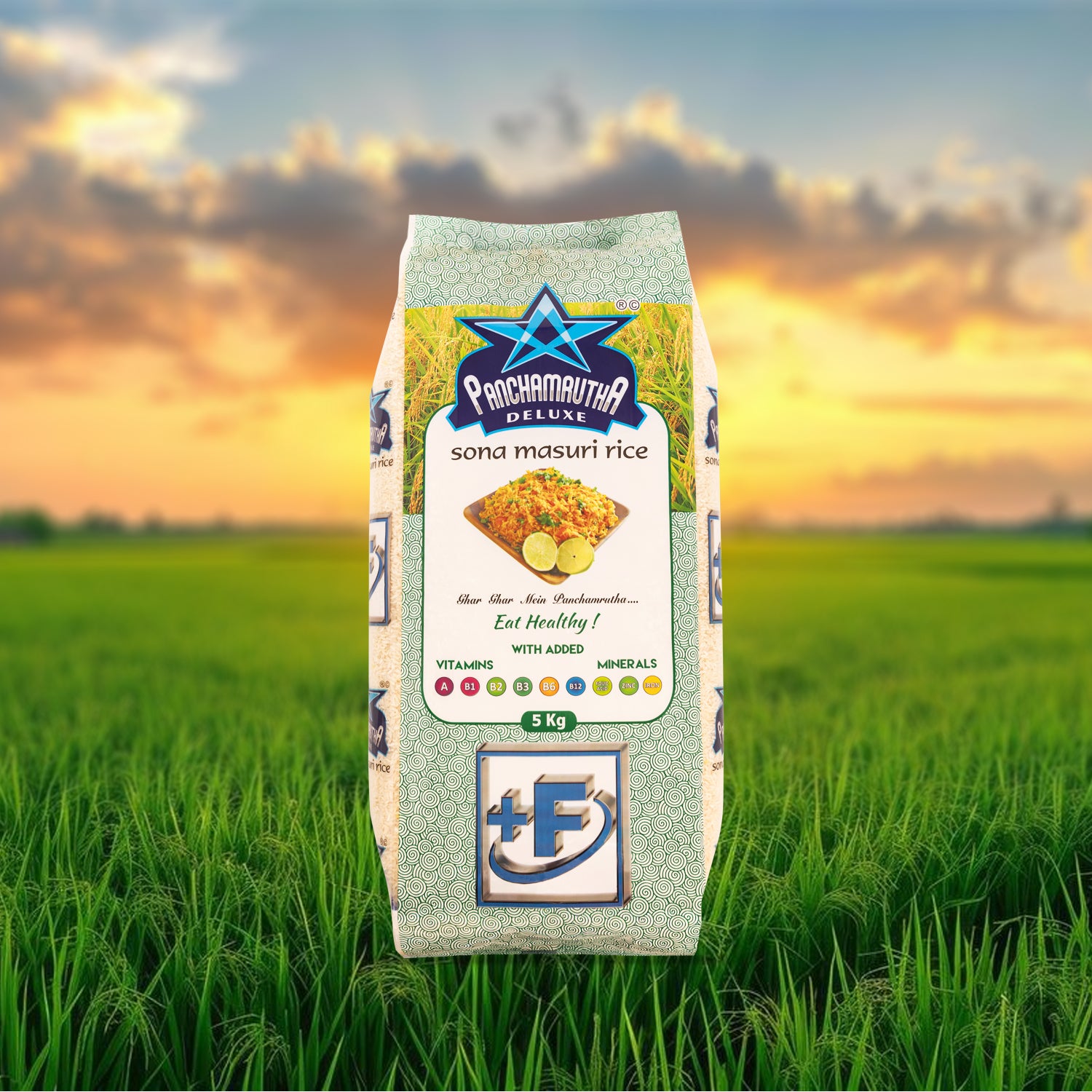 Panchamrutha Deluxe Steam Sona Masuri Rice (ಸ್ಟೀಮ್ ಸೋನಾ ಮಸೂರಿ ರೈಸ್)