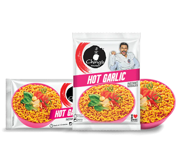Ching's Secret Hot Garlic Instant Noodles, 60 g
