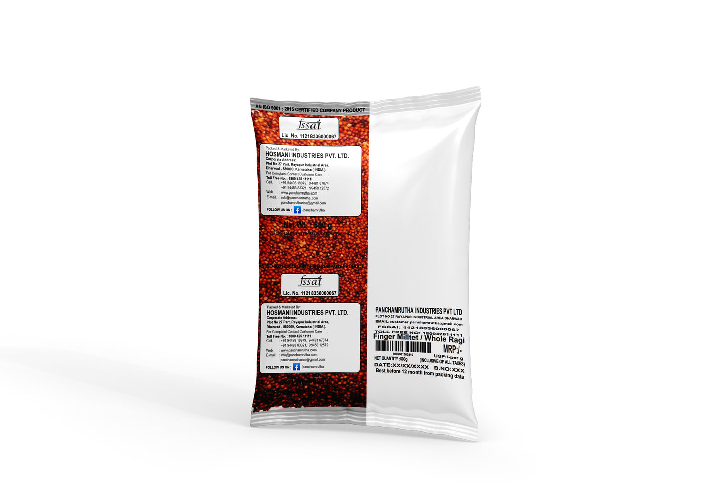 Panchamrutha Finger Milltet/Whole Ragi