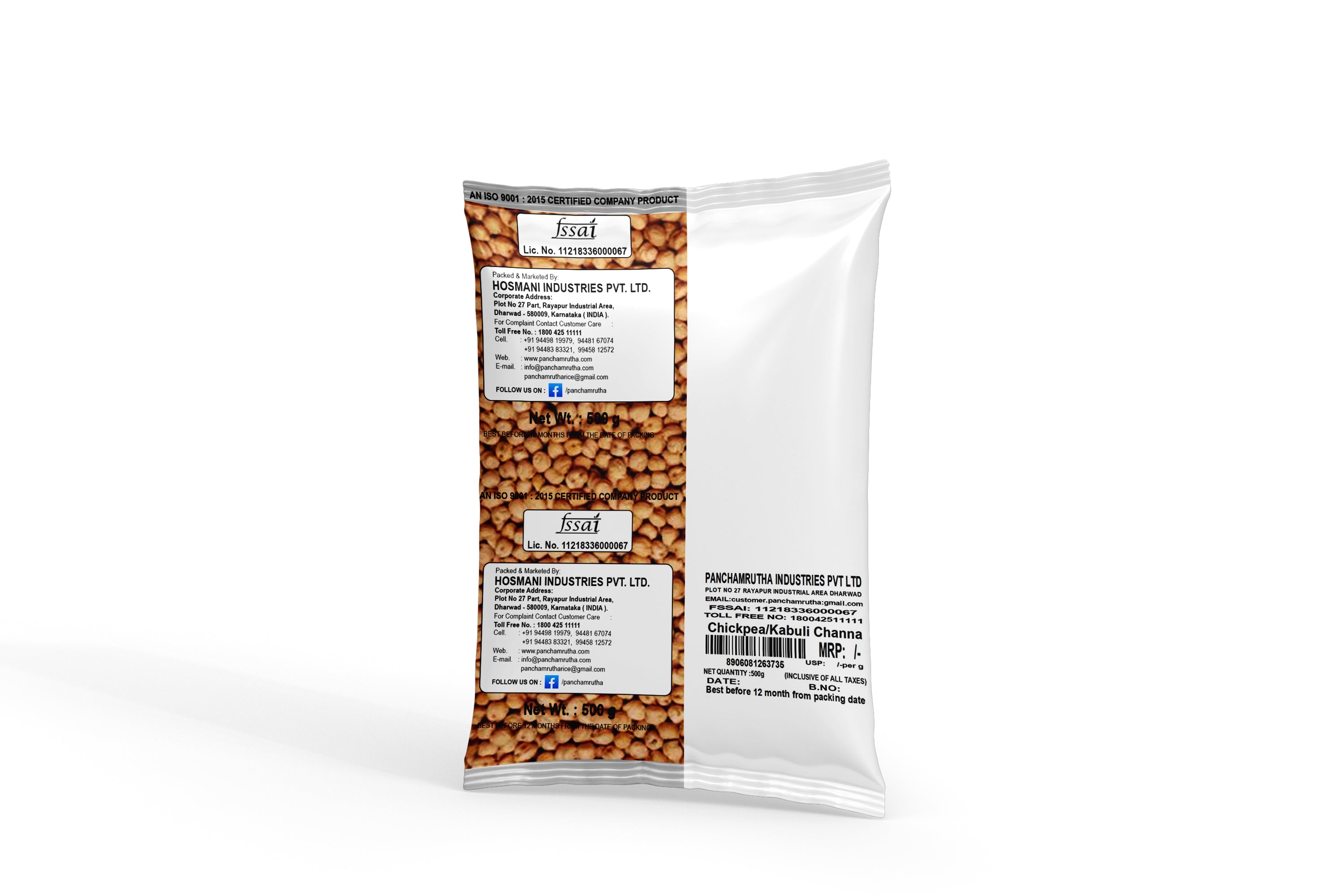 Panchamrutha Chickpea / Kabuli Channa 500 g