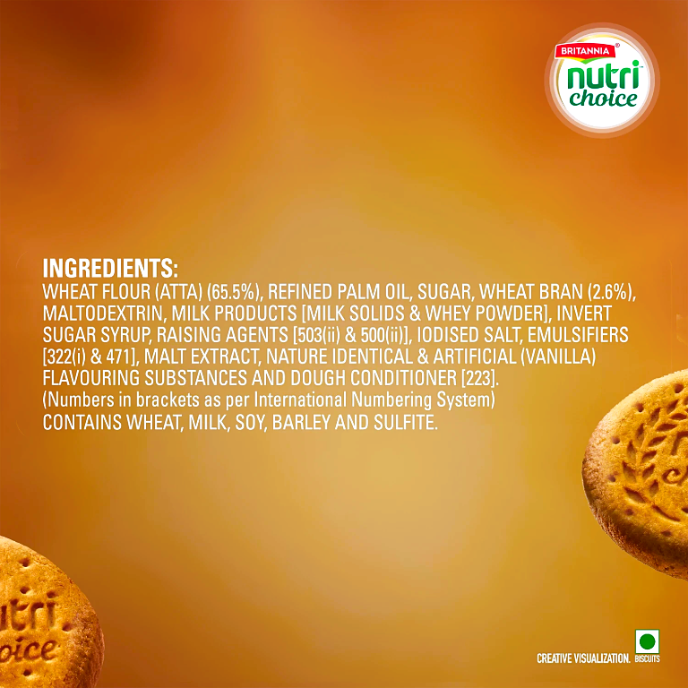 Britannia Nutri Choice Digestive High Fibre Biscuits, 120 g