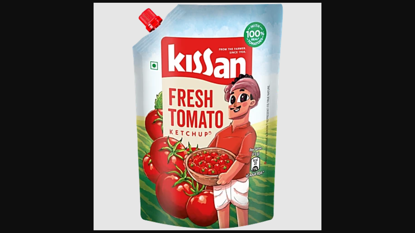 Kissan Fresh Tomato Ketchup, 850 g Pouch