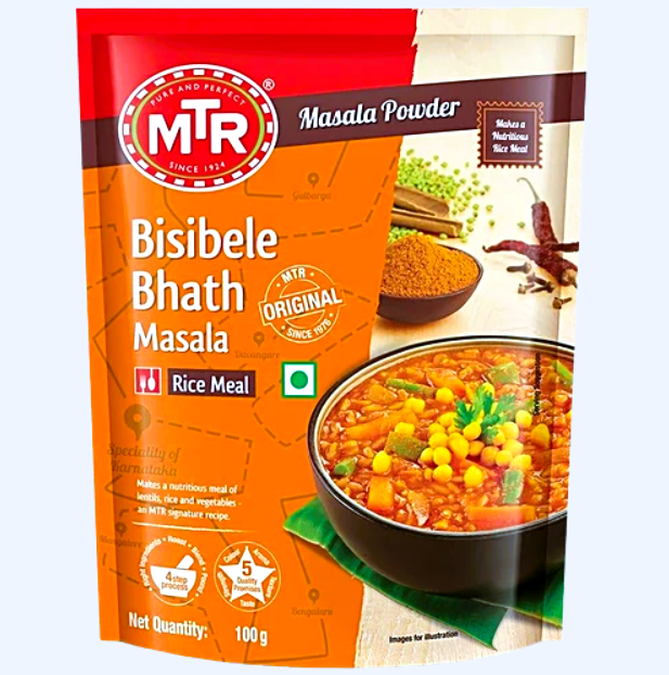 MTR Bisibele Bath Masala, 100 g Pouch